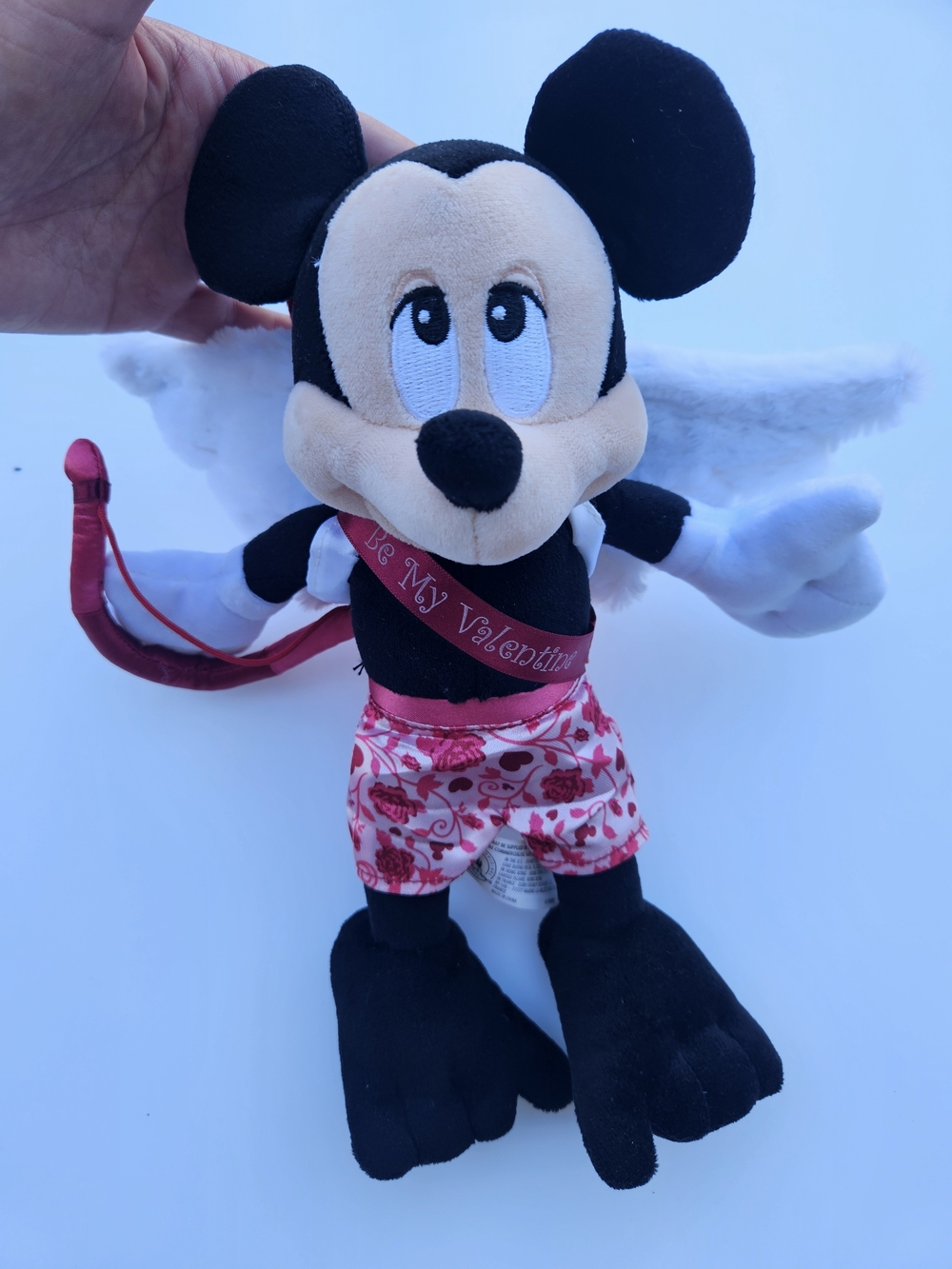 Disney Mickey Mouse Cupid Valentines Day Plush Toy 9" Theme Parks